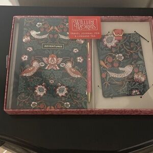 Bird Lovers Floral Travel Journal Set - Green and Pink, New